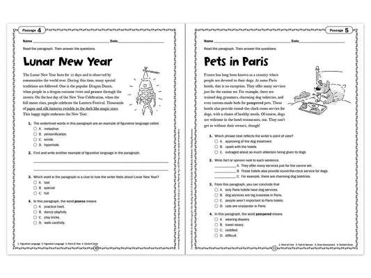 Comprehension Skills Workbook - Gr. 4 - US 8828