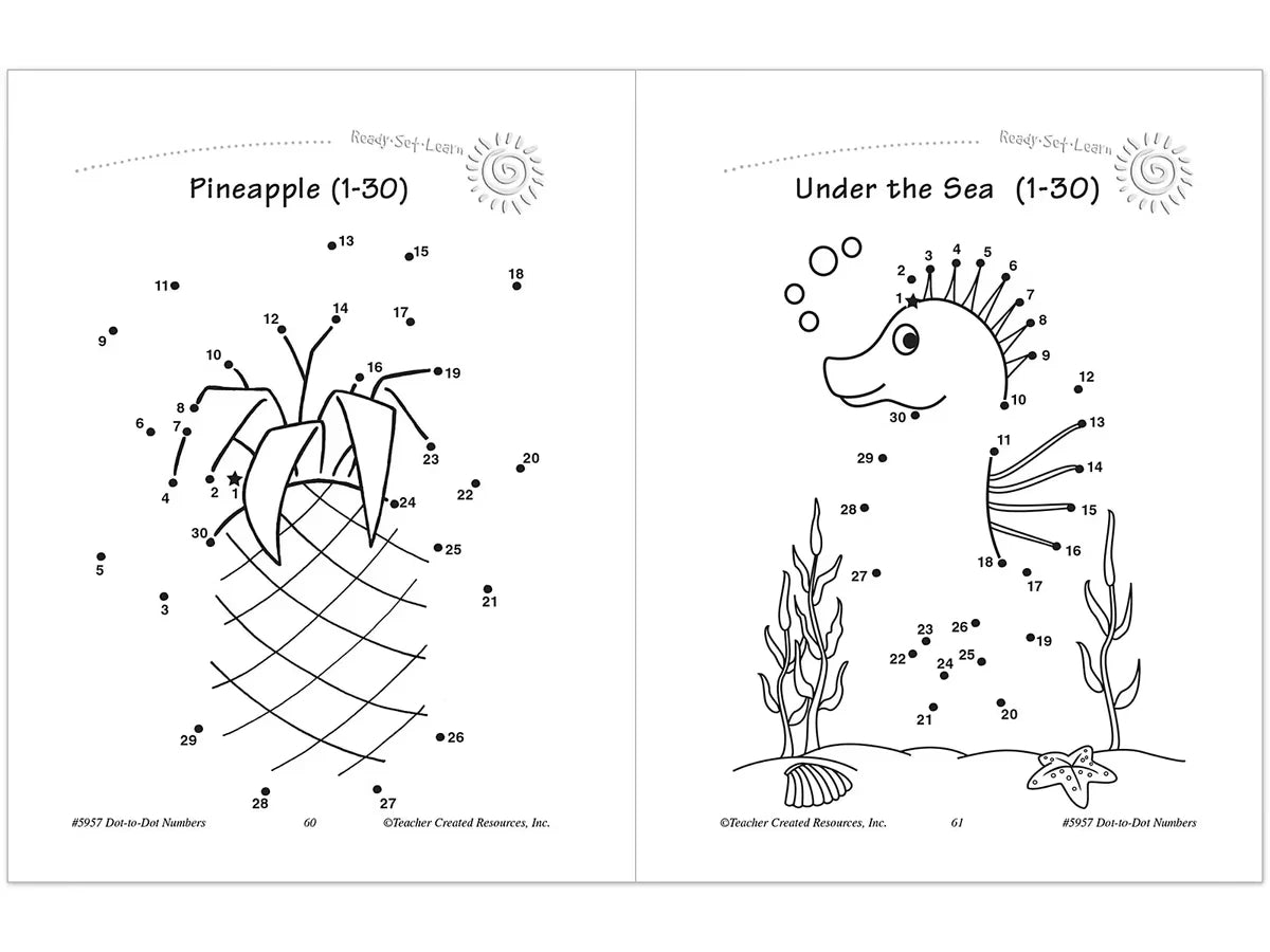 Dot-To-Dot Numbers Workbook - US 6823