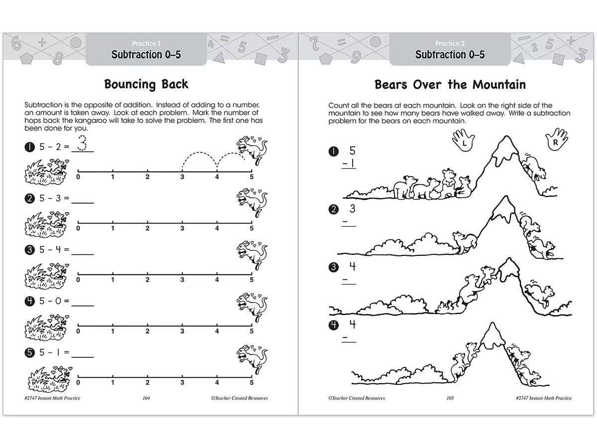 Instant Math Practice Workbook - Kindergarten - US 4391