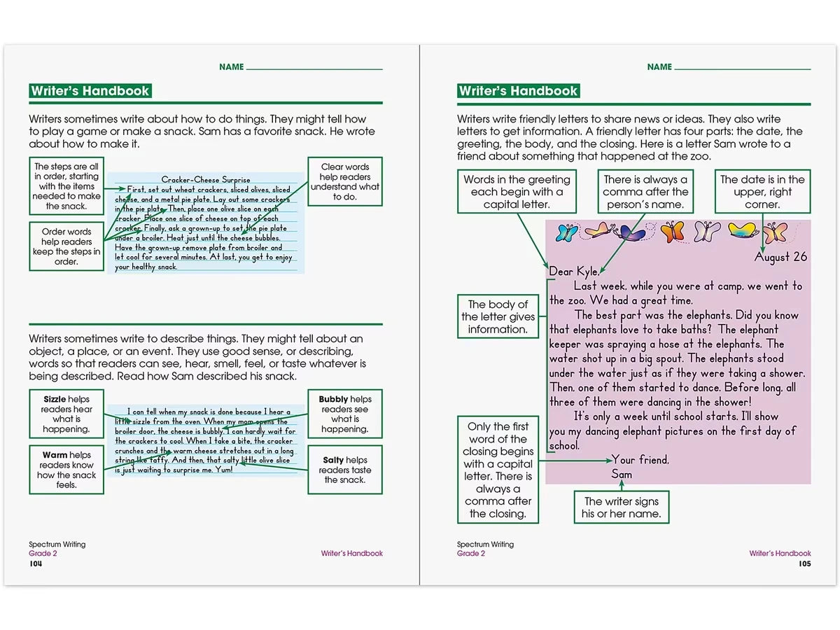 Spectrum® Writing Workbook - Gr. 2 - US 8902