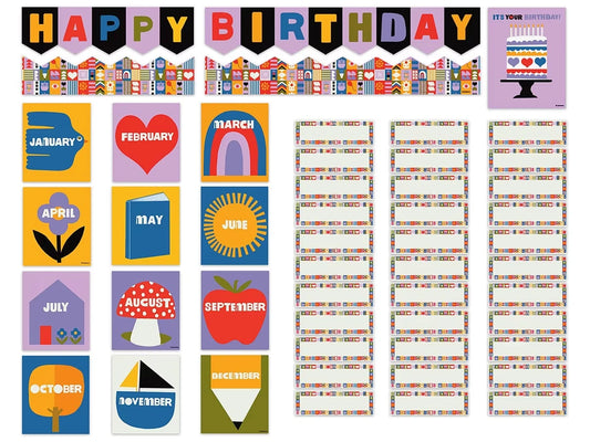 Lisa Congdon Birthday Bulletin Board Set - US 1733
