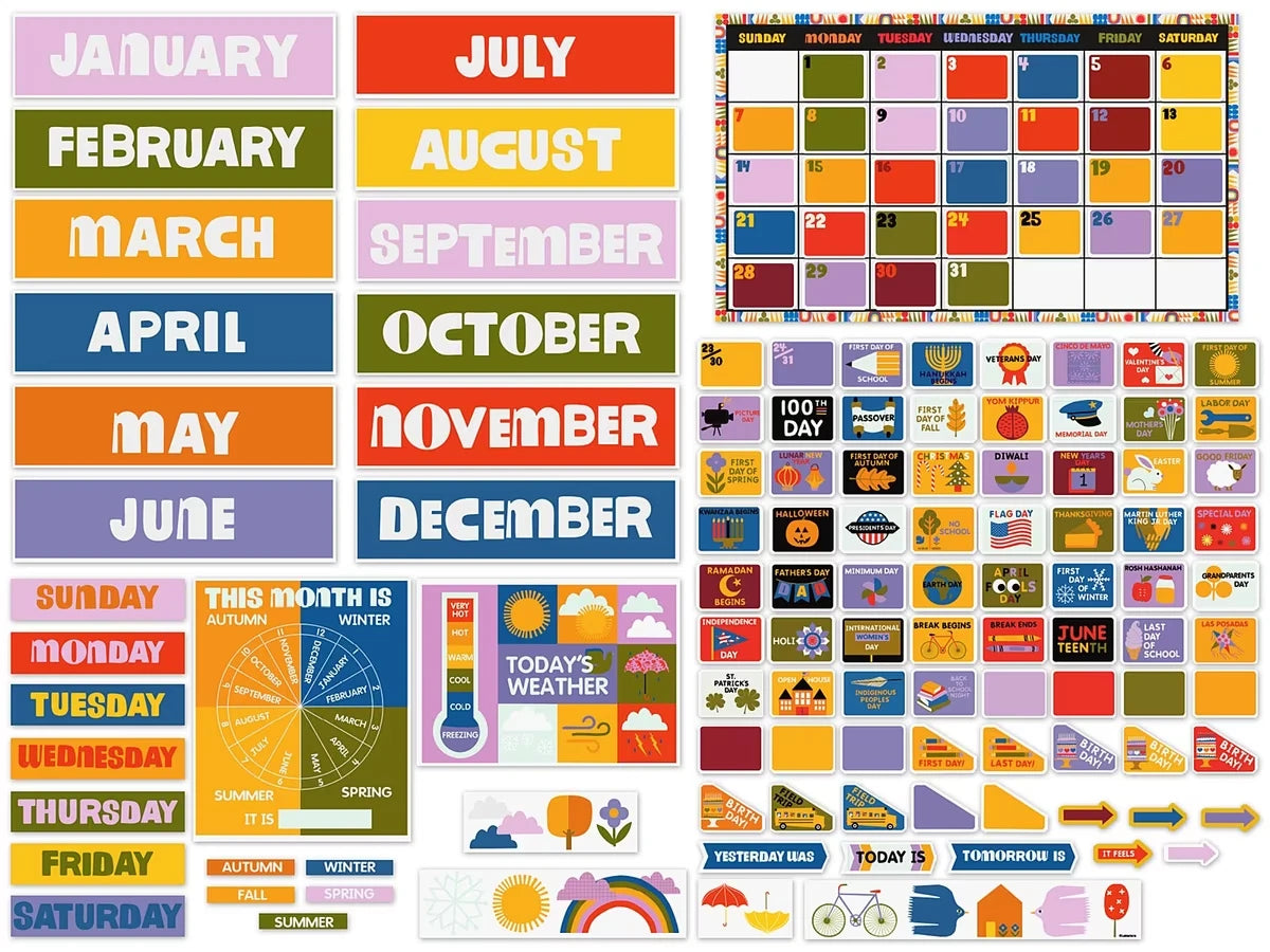 Lisa Congdon Calendar Bulletin Board Set - US 2244