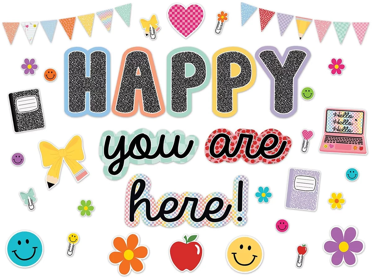 Cool for School Happy You Are Here Bulletin Board Set - US 4573