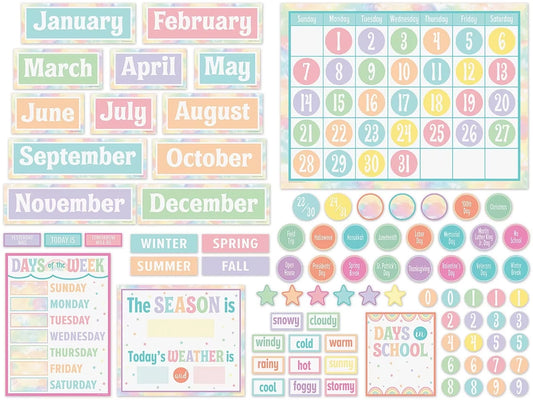 Pastel Pop Calendar Bulletin Board Set - US 6261