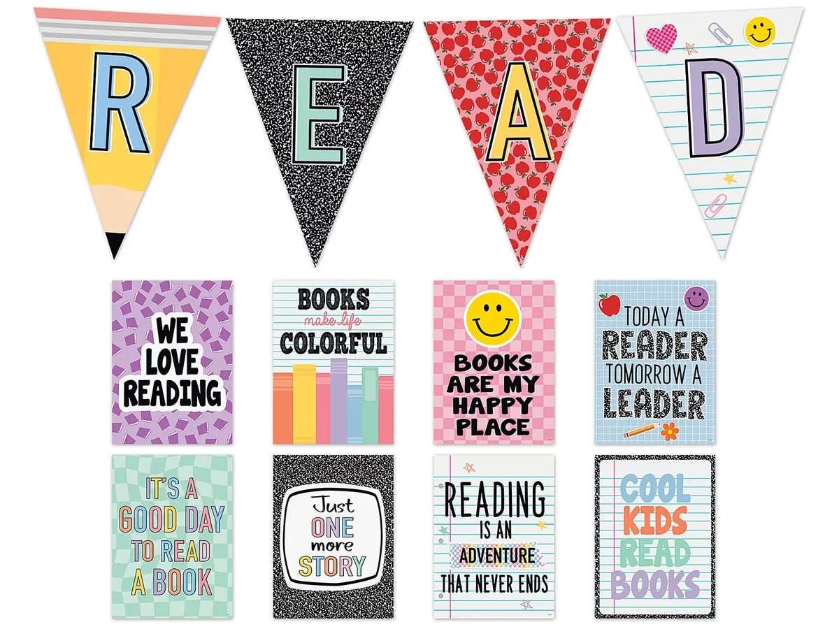 Cool for School Read Bulletin Board Set - US 4883
