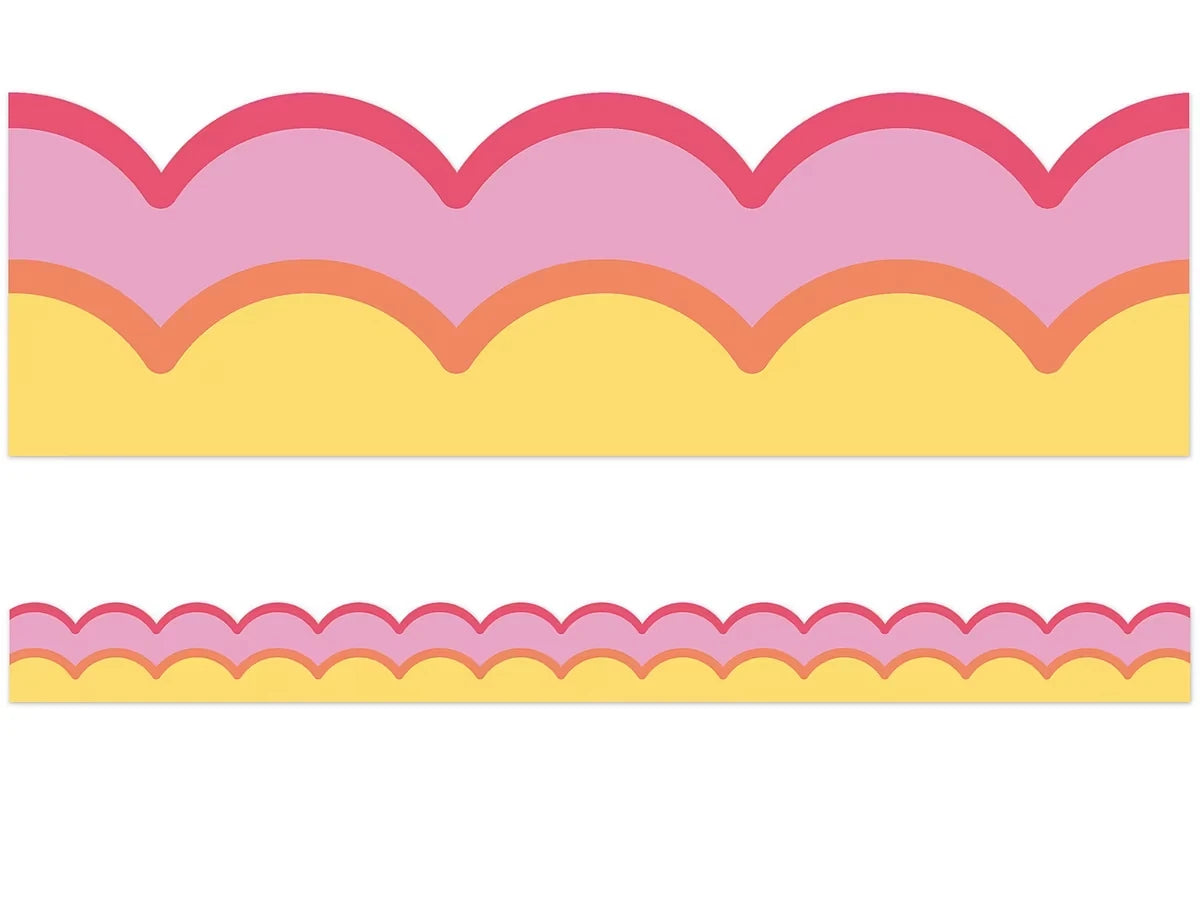Retro Remix Warm Waves Scalloped Border - US 3957