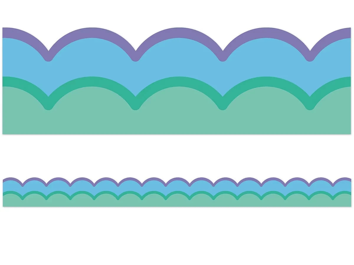 Retro Remix Cool Waves Scalloped Border - US 6385