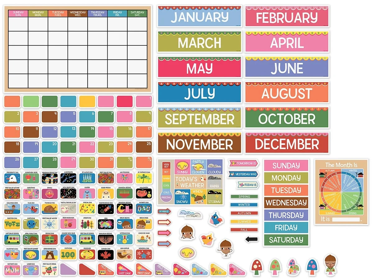 Fairy Tale Forest Calendar Bulletin Board Set - US 7562
