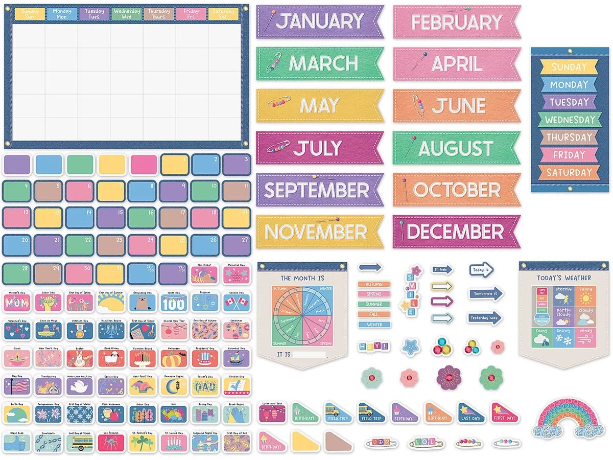 Crafty and Cool Calendar Bulletin Board Set - US 2854