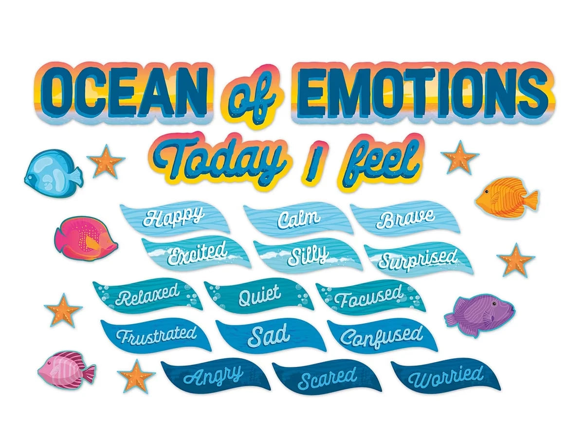 Seas the Day Ocean of Emotions Bulletin Board Set - US 7743