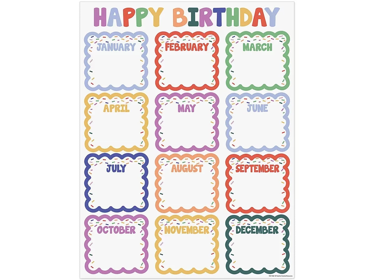 Color Crush Birthday Poster - US 6710