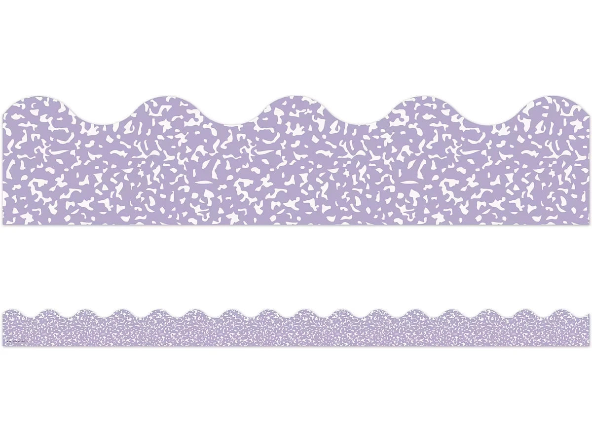Cool for School Purple Scalloped Border - US 2765