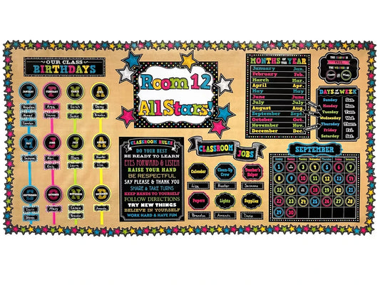 Chalkboard Brights Star Magnetic Border - US 6515