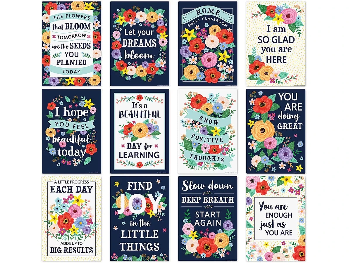 Wildflowers Motivational Small Poster Pack - US 1718