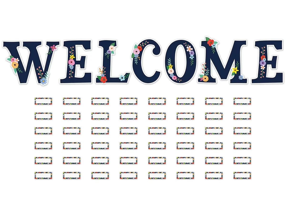 Wildflowers Welcome Bulletin Board Set - US 1745