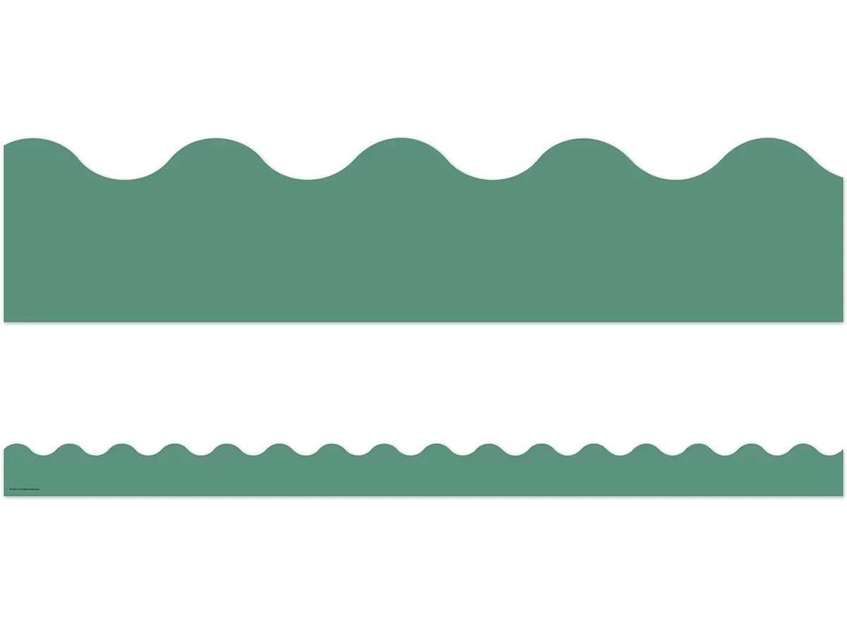 Eucalyptus Green Scalloped Border - US 2021