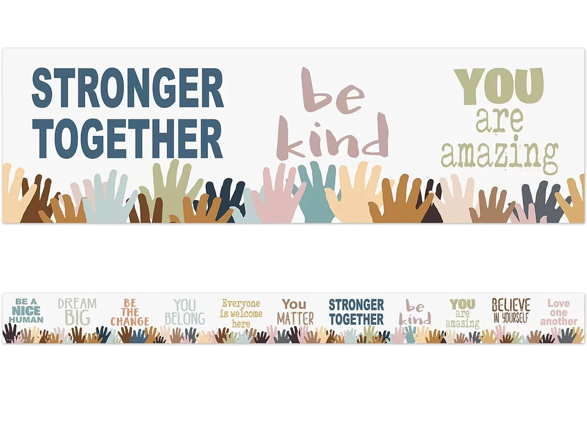 Everyone Is Welcome Motivational Border - US 9535