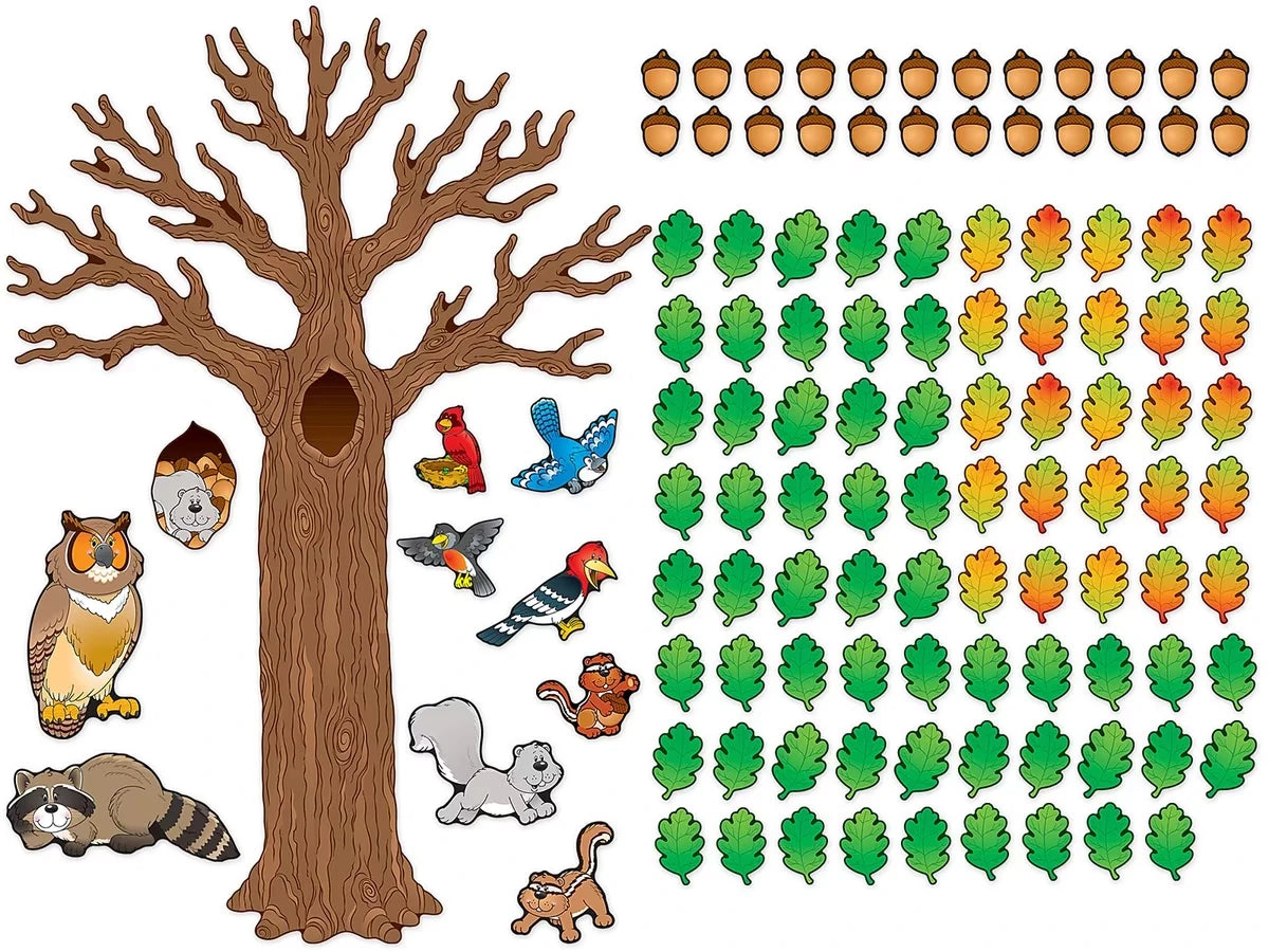 Big Tree & Animals Bulletin Board Set - US 7425