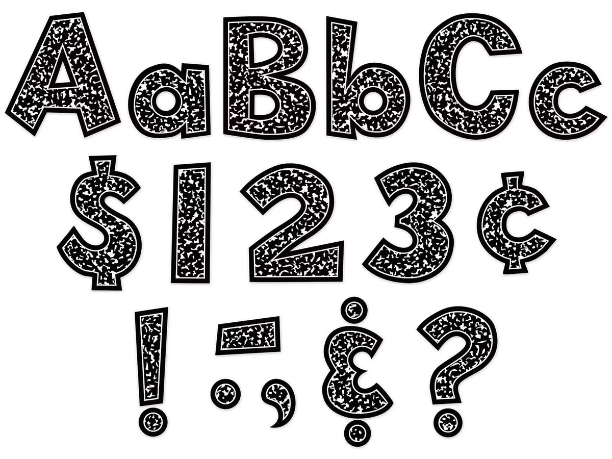 Cool for School 4" Punch-Out Letters - US 6389