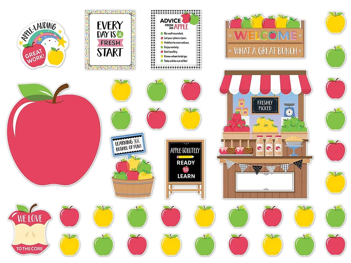Apple Time Bulletin Board Set - US 9617