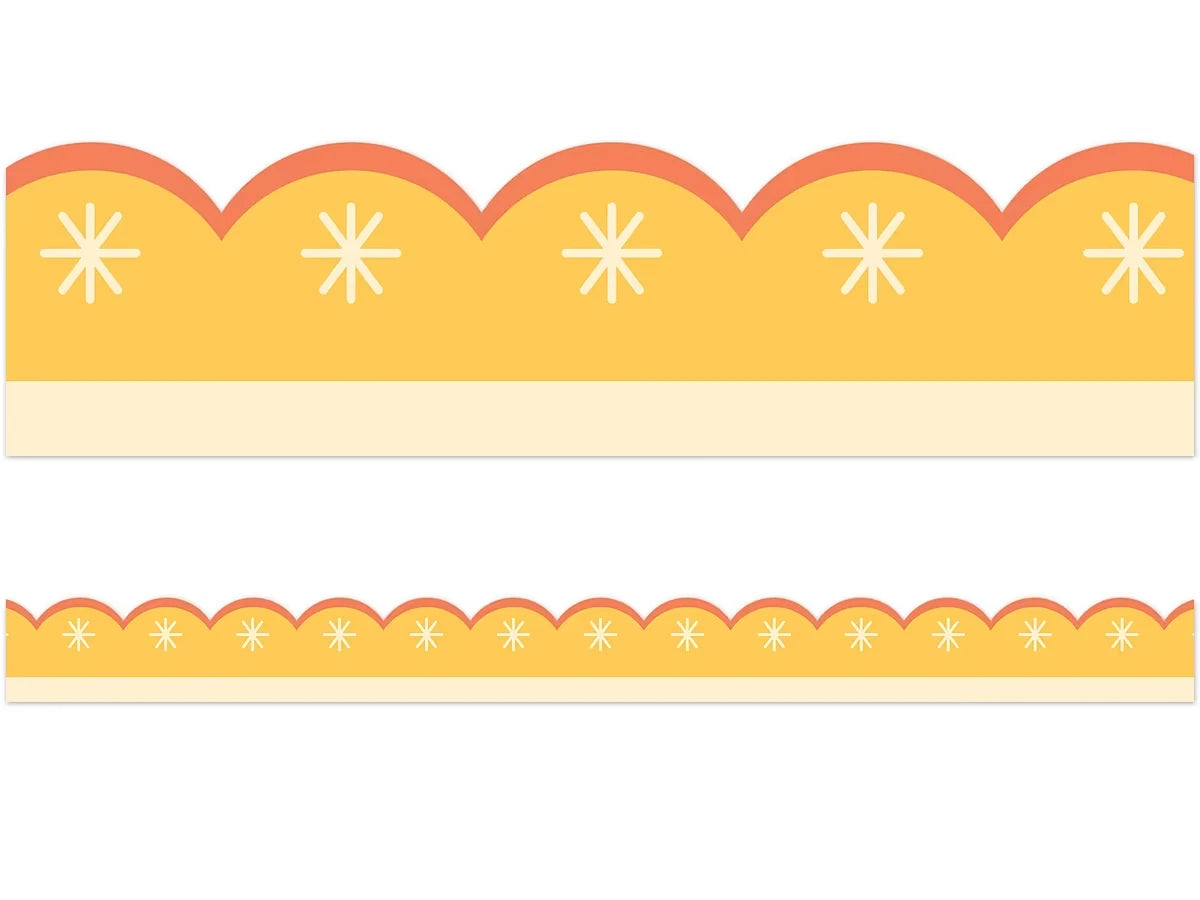 Fairy Tale Forest Gold Scalloped Border - US 9559