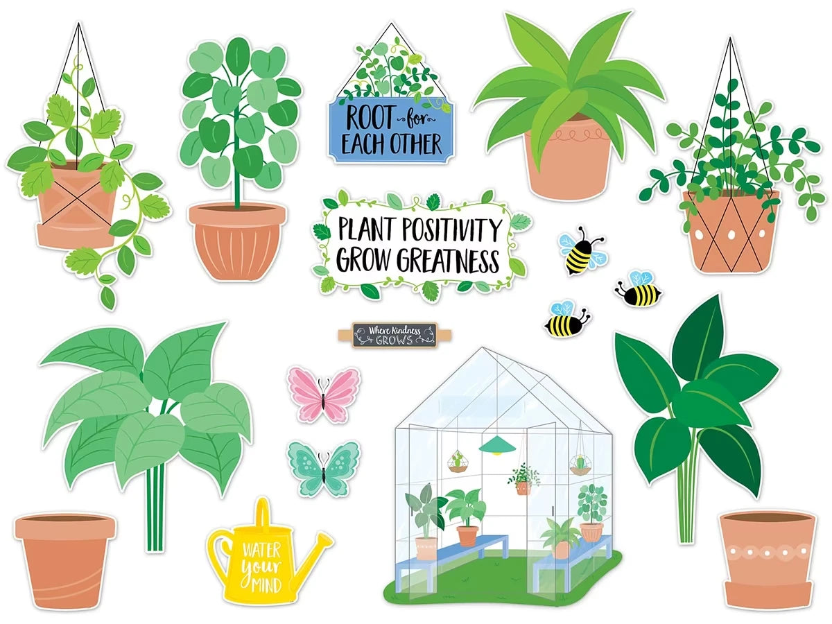 Positively Plants Motivational Bulletin Board Set - US 8052