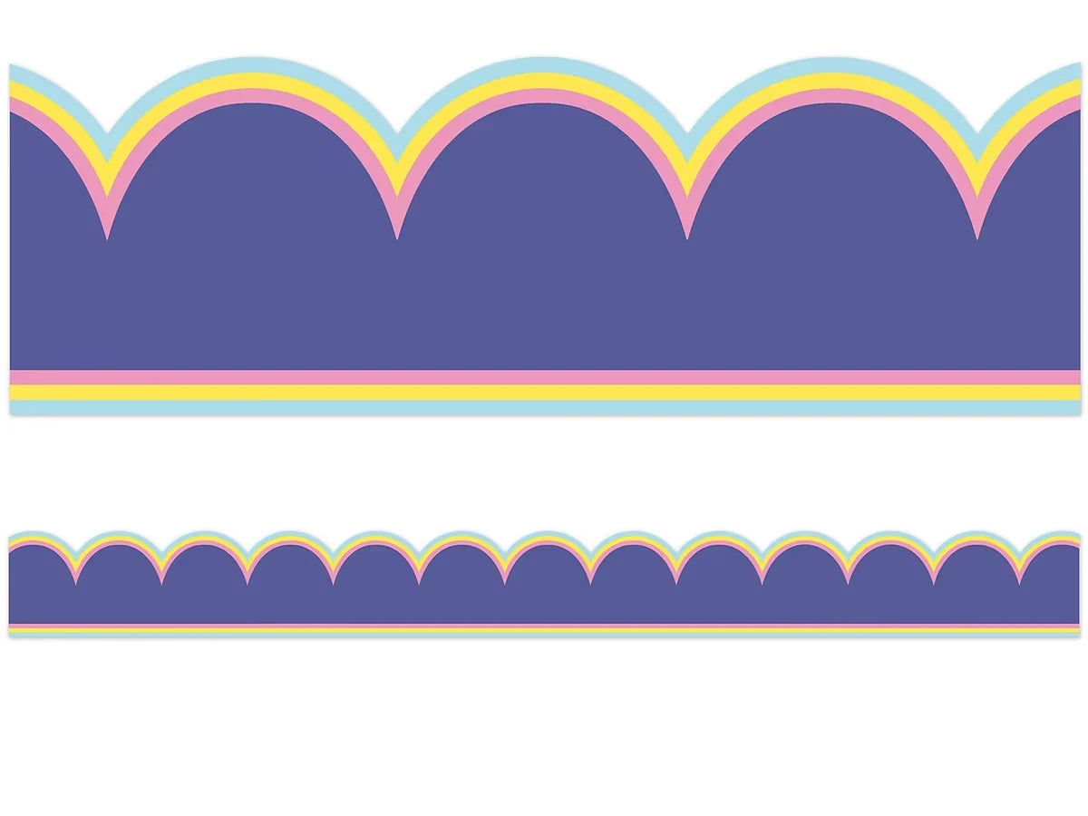 We Stick Together Purple Scalloped Border - US 8727