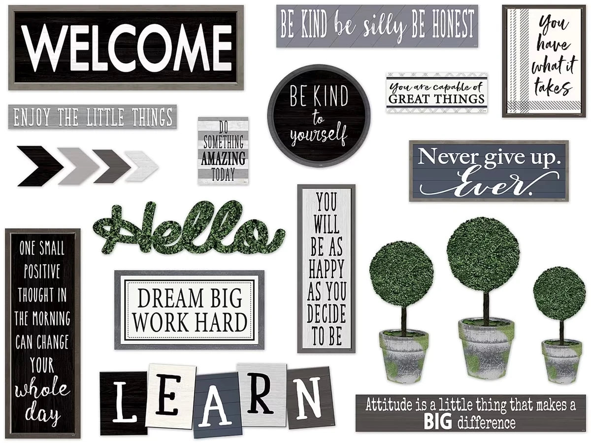 Modern Farmhouse Bulletin Board Set - US 3742