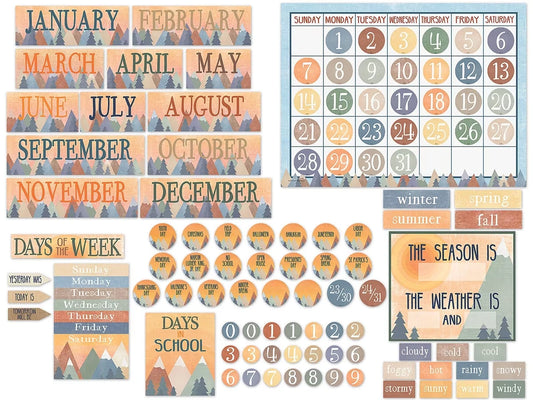 Moving Mountains Calendar Bulletin Board Set - US 5589
