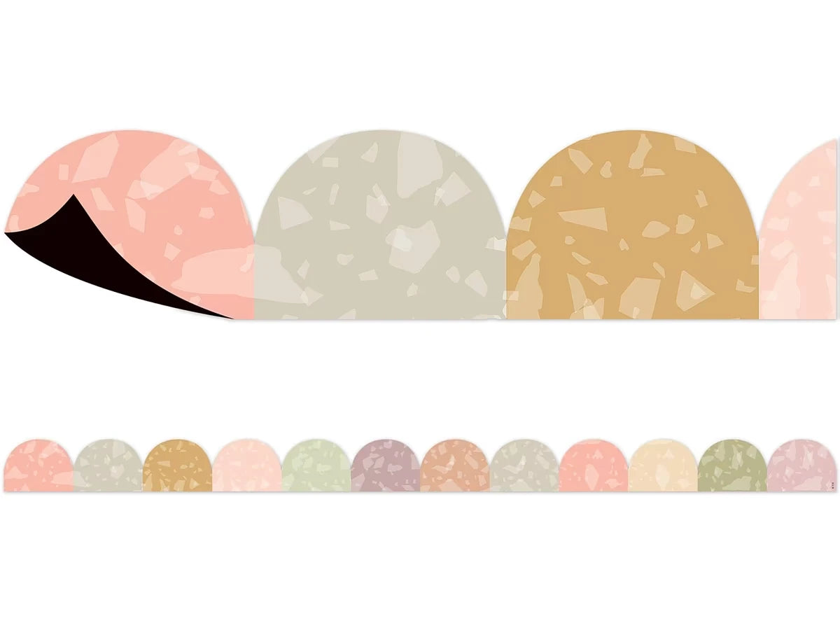 Terrazzo Tones Magnetic Scalloped Border - US 4493