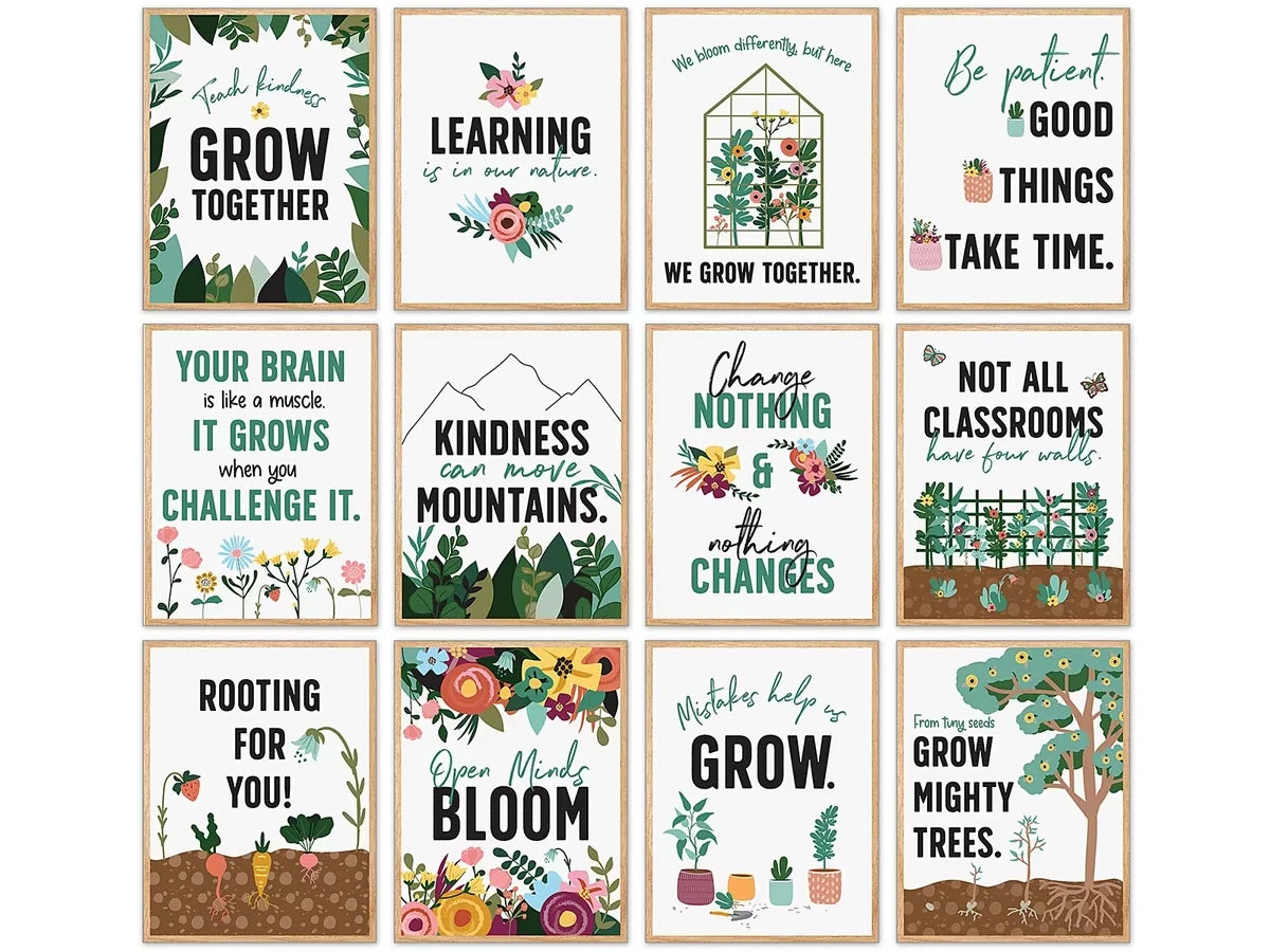 Grow Together Growth Mindset Mini Poster Pack - US 1392