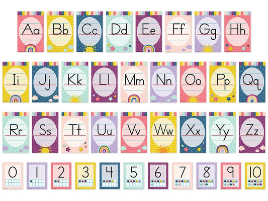 Oh Happy Day! Alphabet Card Bulletin Board Set - US 7635