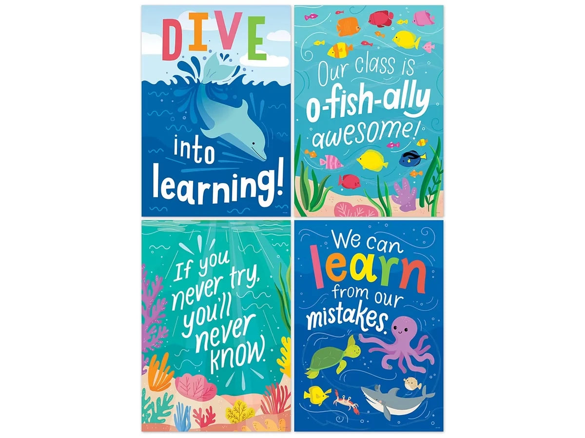 Sea Friends Inspirational Poster Pack - US 8244
