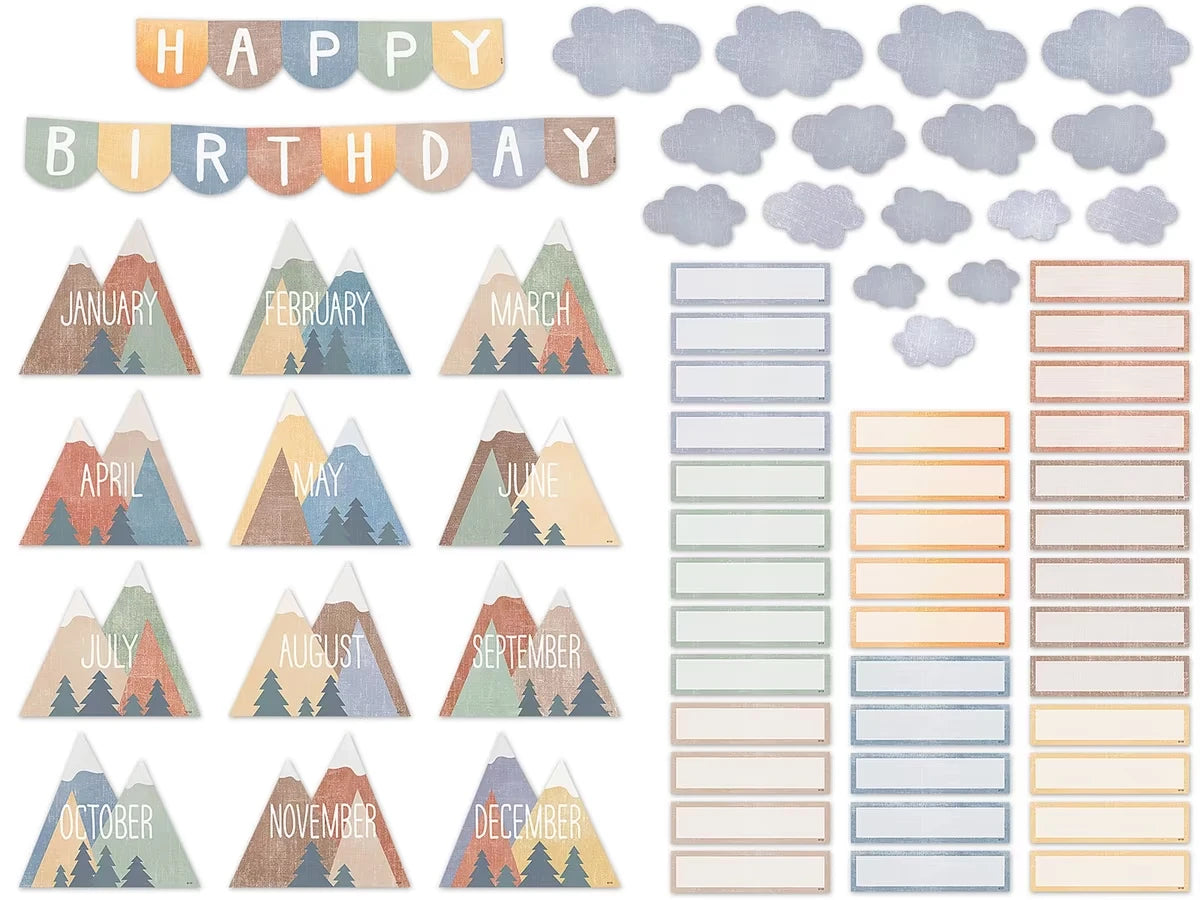 Moving Mountains Birthday Bulletin Board Set - US 2863