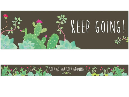 Petals & Prickles Double-Sided Succulent Border - US 1238
