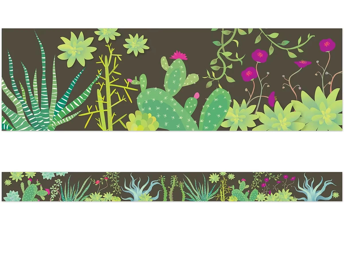 Petals & Prickles Double-Sided Succulent Border - US 1238