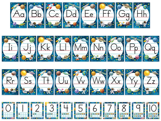 Outer Space Crew Alphabet Bulletin Board Set - US 8118