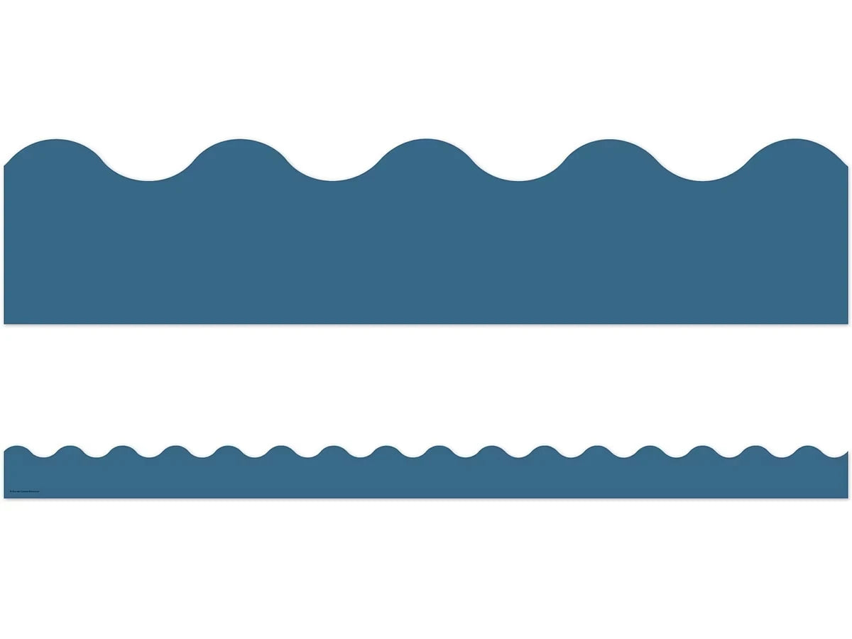 Slate Blue Scalloped Border - US 6564