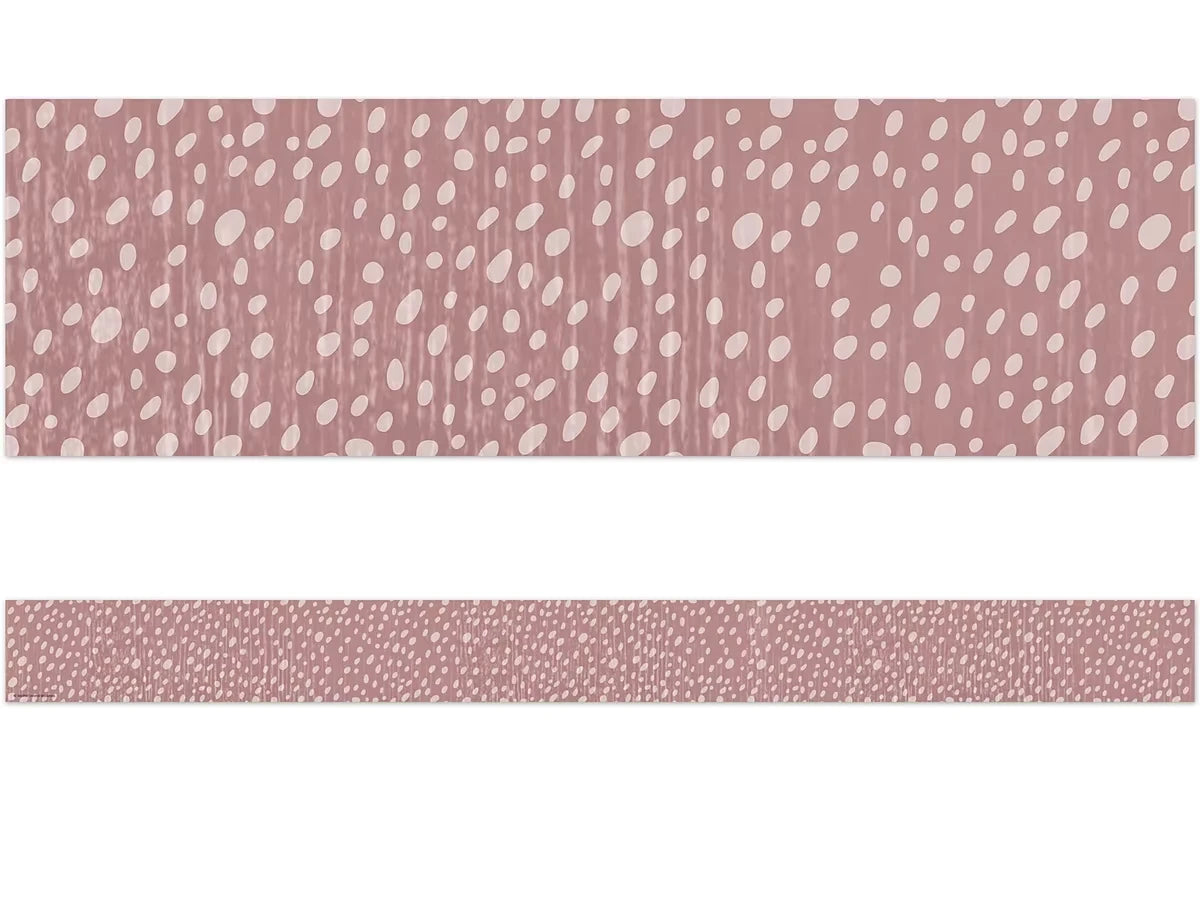 Classroom Cottage Rose Dot Border - US 5493