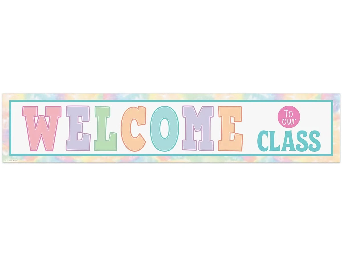 Pastel Pop Welcome Banner - US 9705