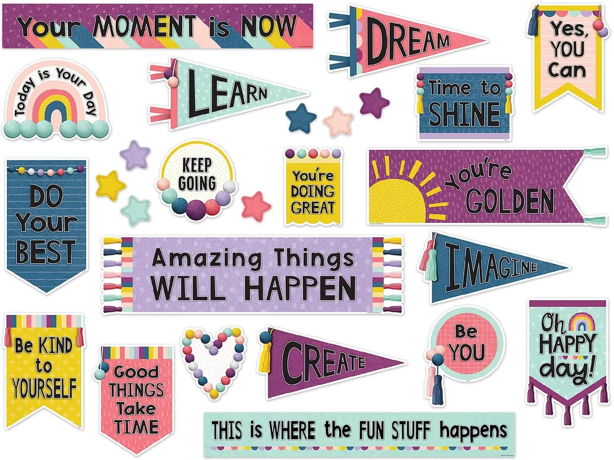 Oh Happy Day! Motivational Bulletin Board Set - US 3343