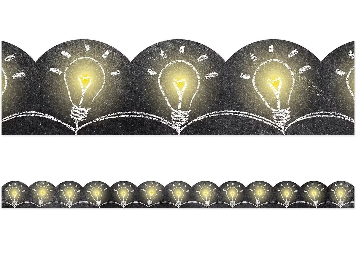 Chalk It Up! Light Bulb Scalloped Border - US 2251