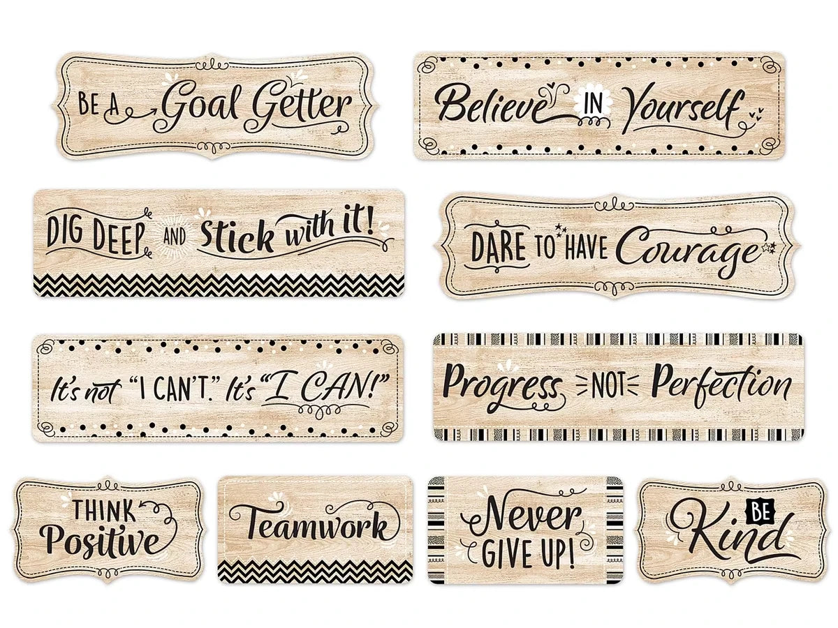 Mindset Matters Wood Bulletin Board Set - US 2083
