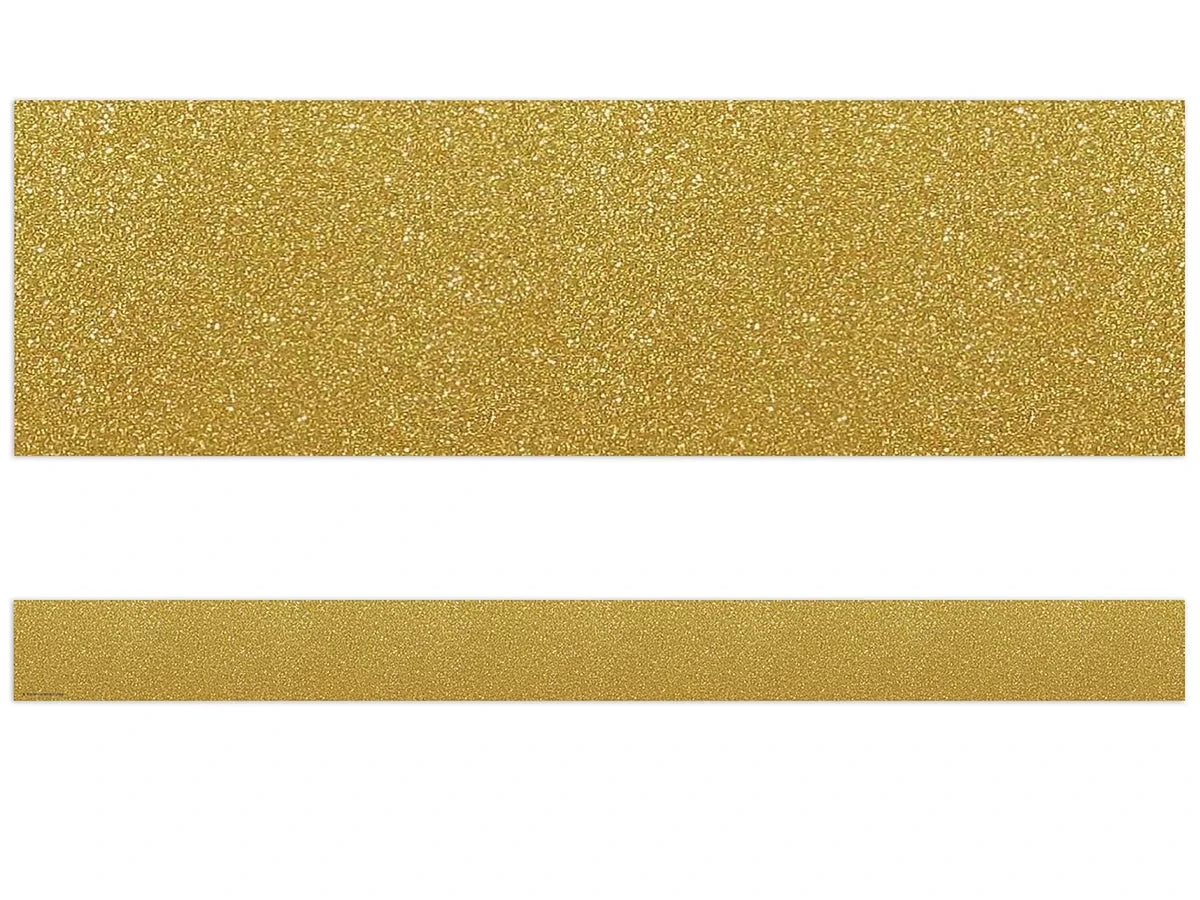 Confetti Gold Shimmer Border - US 7524
