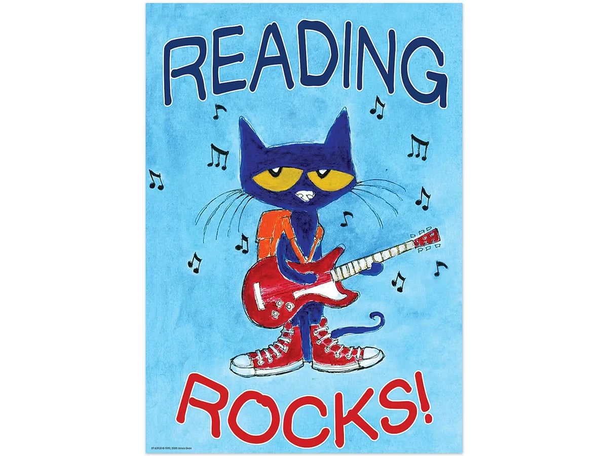 Pete the Cat® Reading Rocks Poster - US 5281
