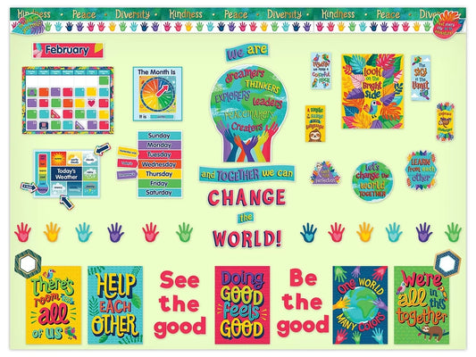 One World Many Colors Poster - US 3509
