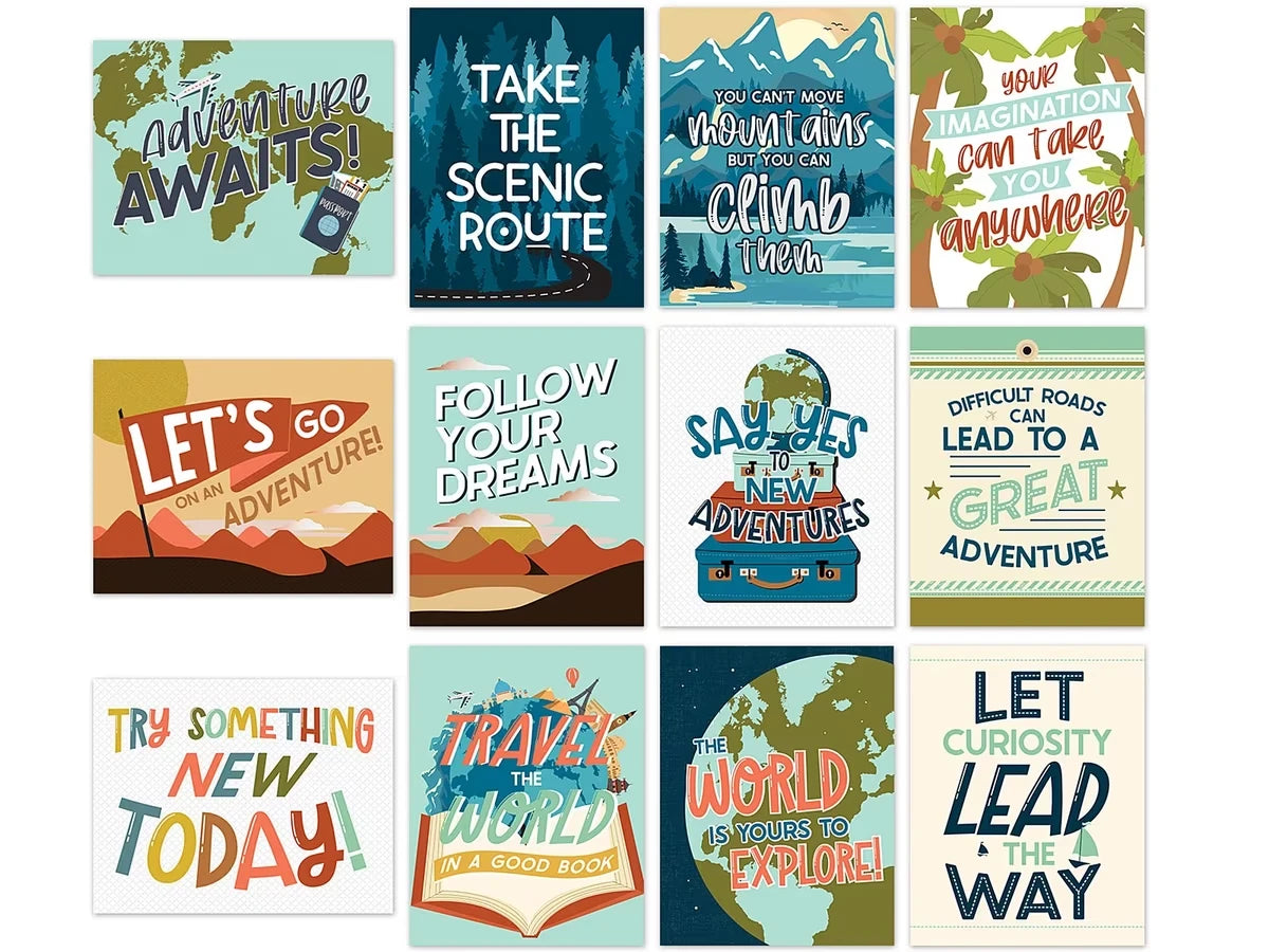 Let’s Explore Motivational Mini Poster Pack - US 5135