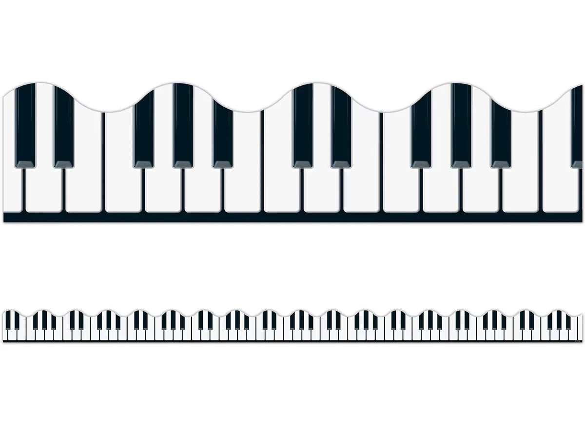 Musical Keyboard Scalloped Border - US 7928