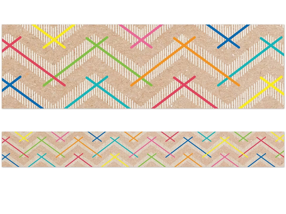 Krafty Pop! Colorful Chevron Border - US 8176