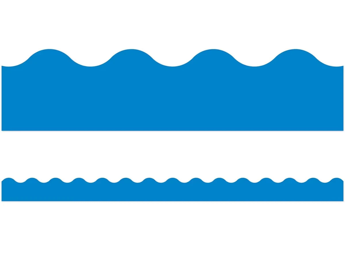 Blue Scalloped Border - US 6013